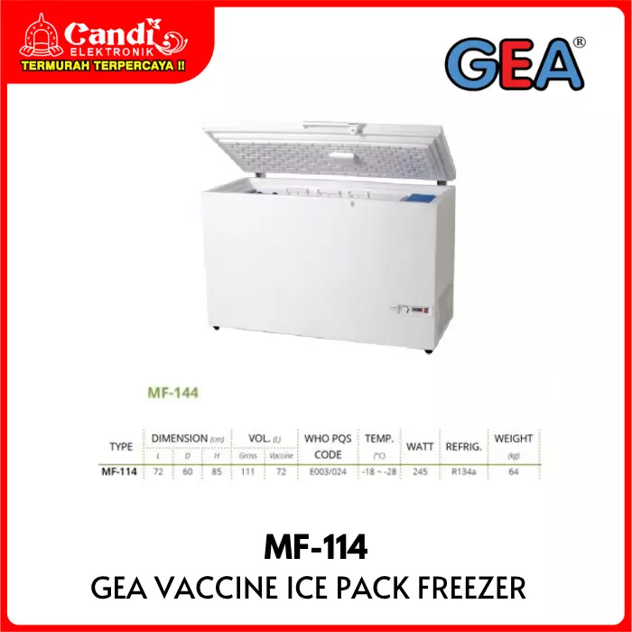 VACCINE ICE PACK FREEZER GEA